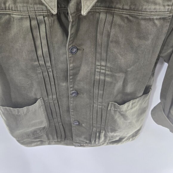 Levi's Made and Crafted Olive Green 100% Cotton Made in Turkey Utility Jacket 1 - Picture 5 of 14
